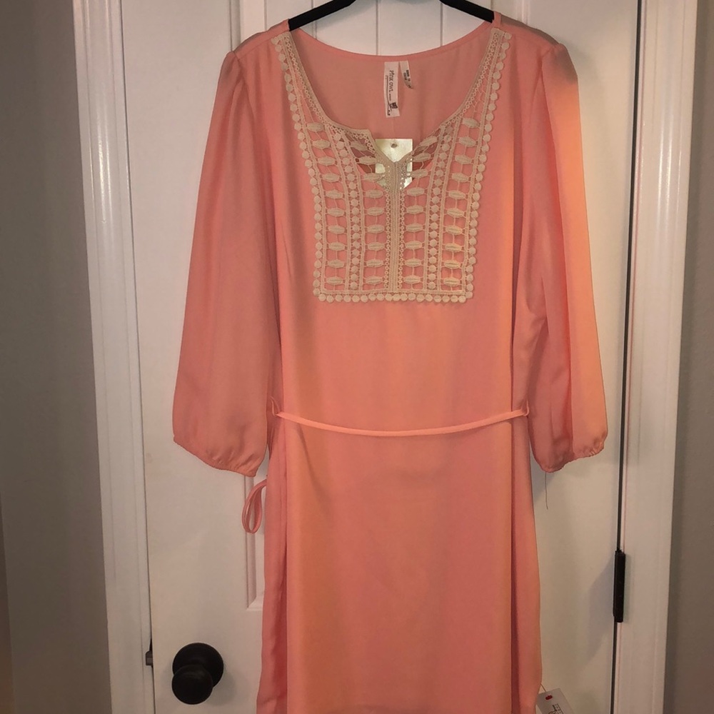 Pink Owl Boho Dress